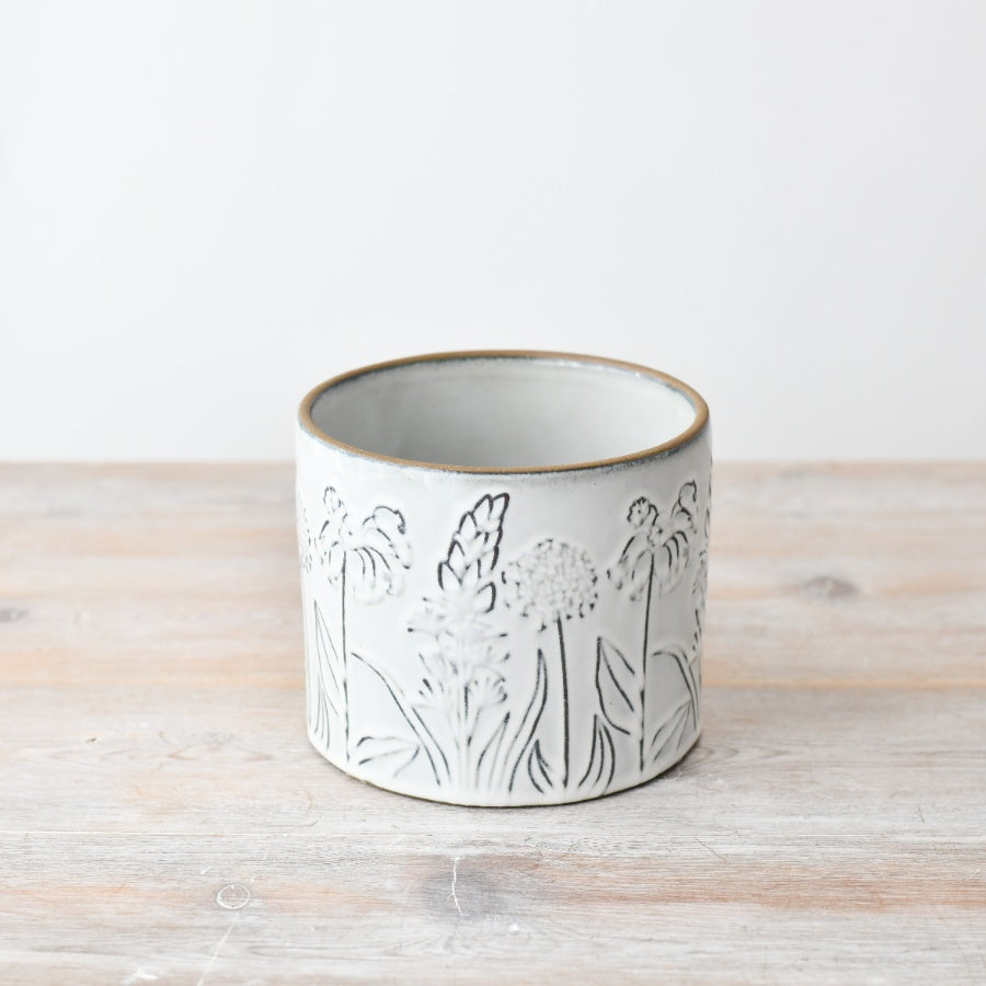 Floral Ceramic Planter