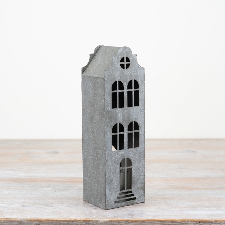 Metal Townhouse Tealight Holder
