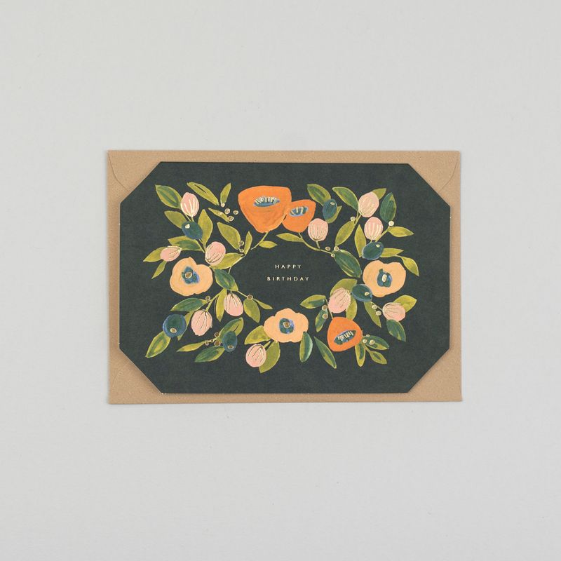 Happy Birthday Floral Card