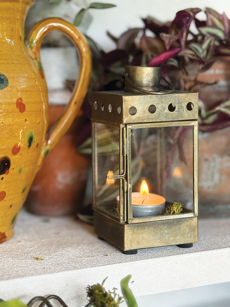 Aged Brass Lantern