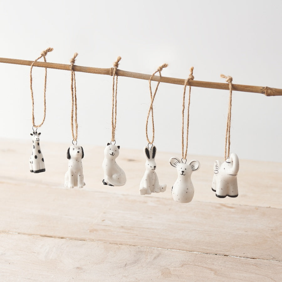 Porcelain Hanging Animal Decoration