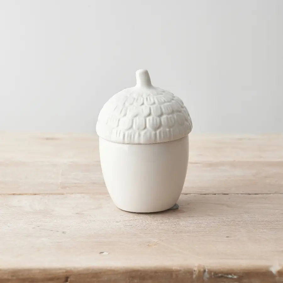 Ceramic Acorn Container