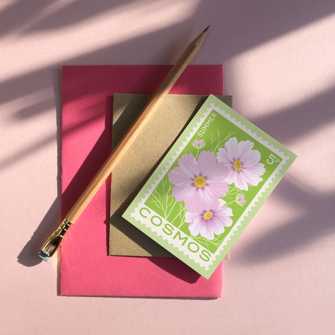 Cosmos Mini Greetings Card