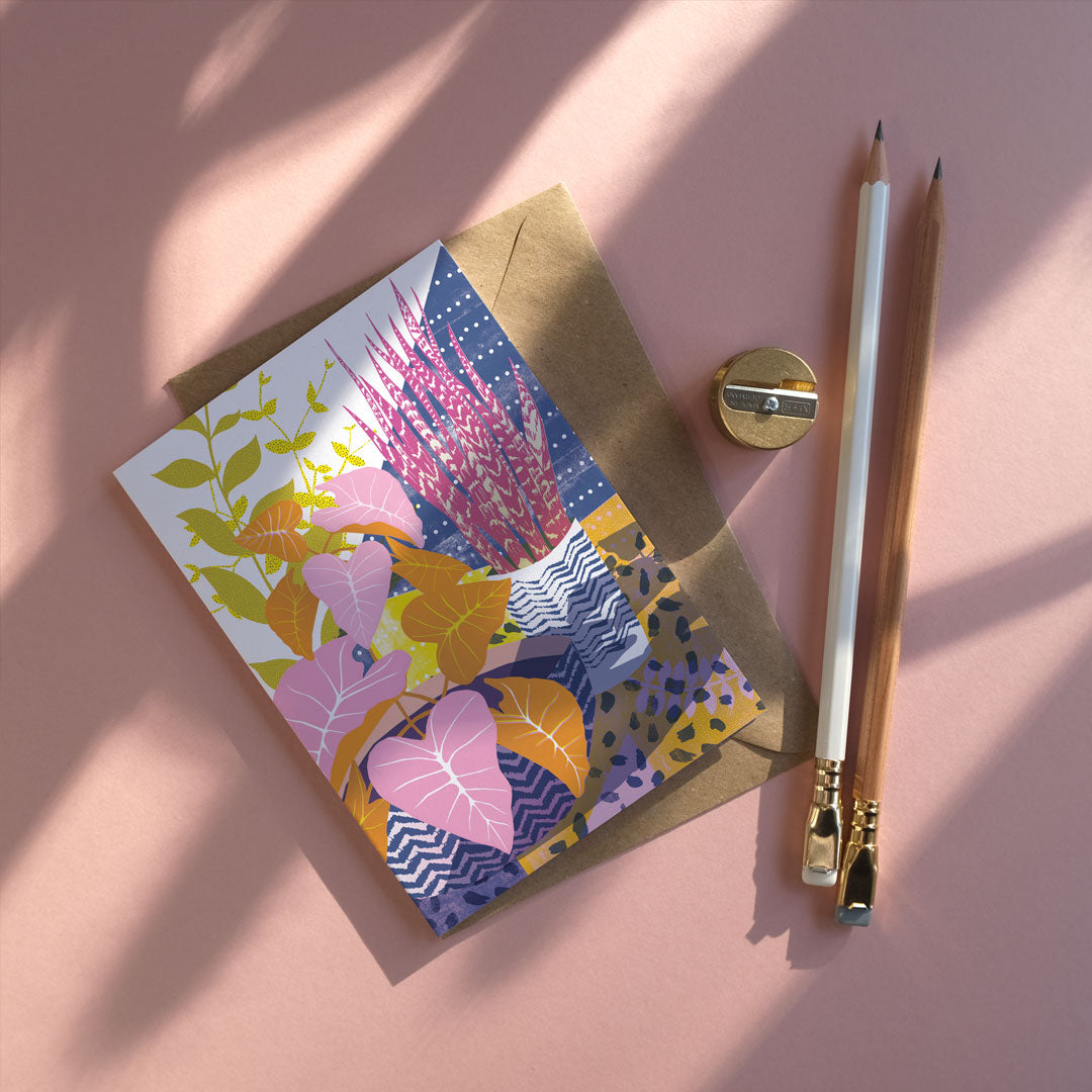 House Plants Greetings Card