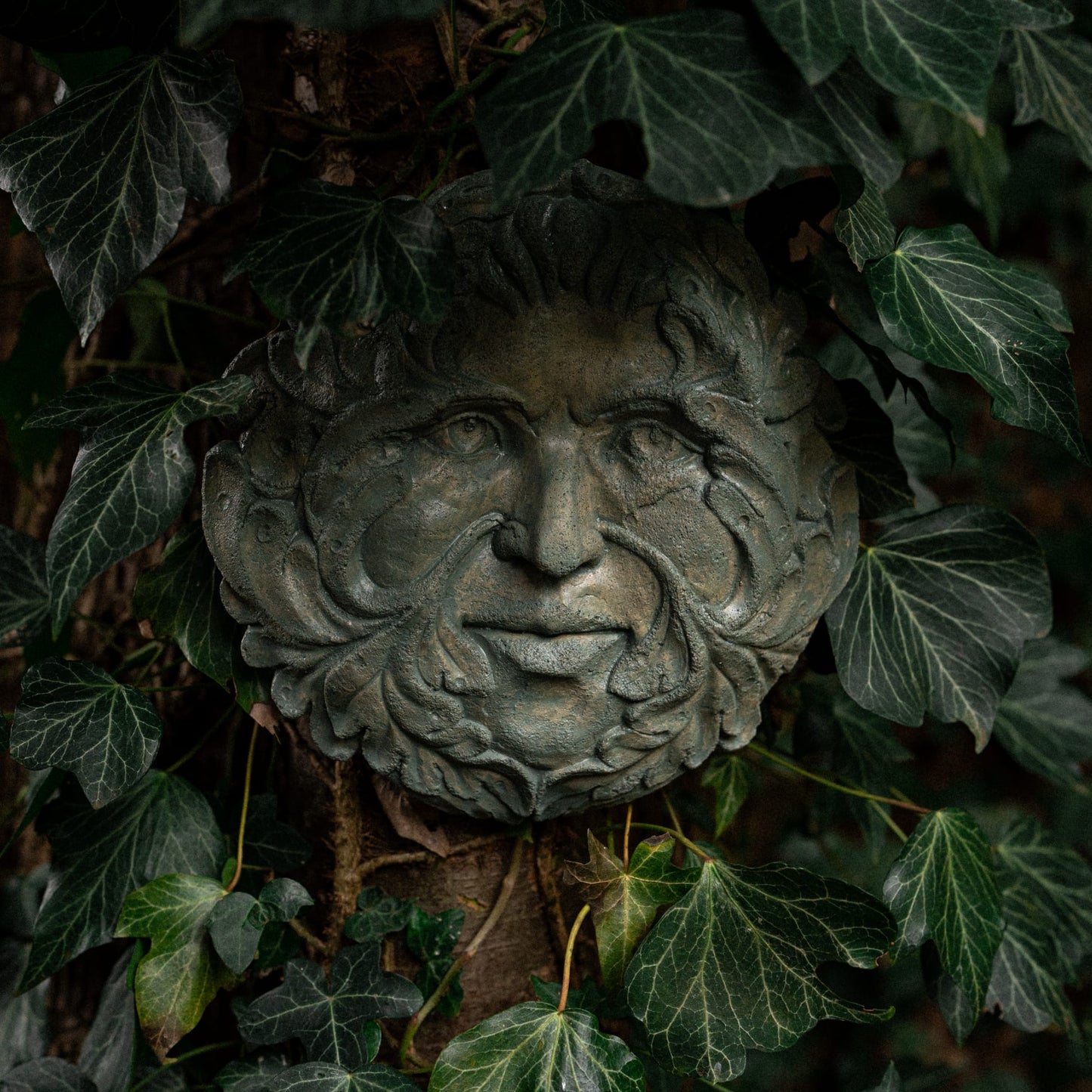 Handmade Green Man Wall Plaque