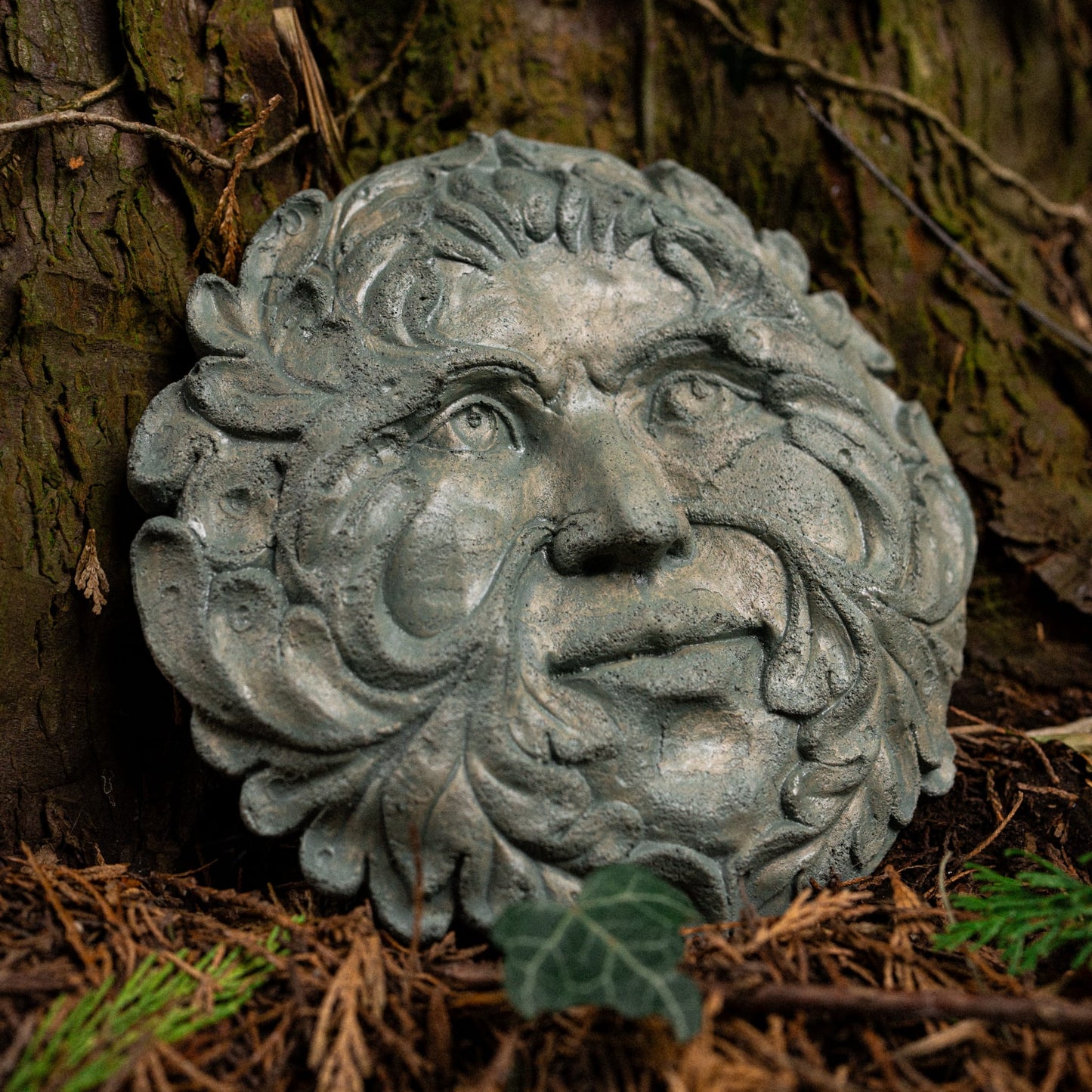 Handmade Green Man Wall Plaque