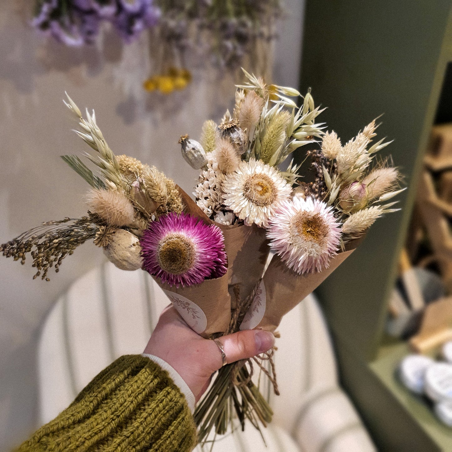 Mini Dried Flower Bouquet 2 for £12.00