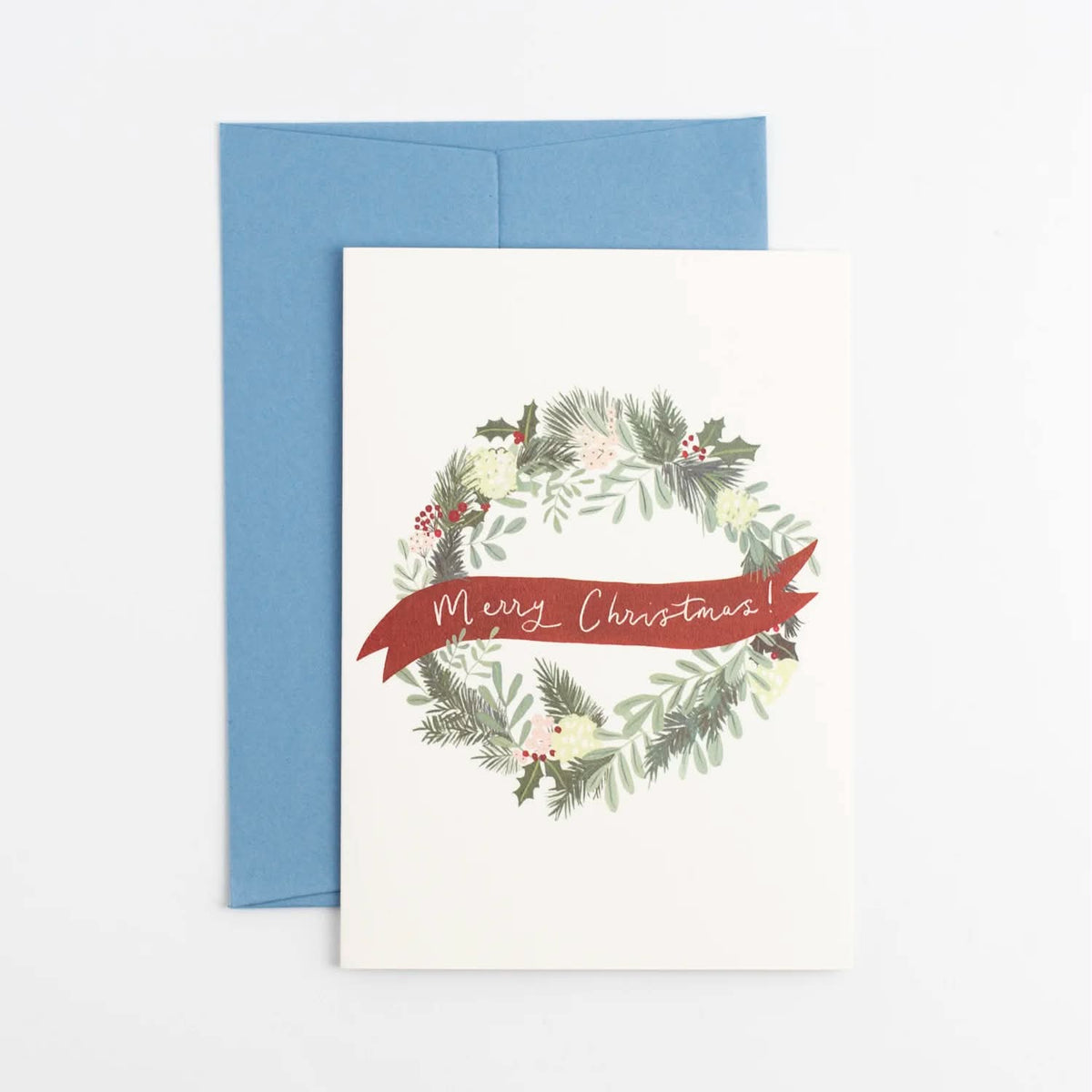 Merry Christmas Wreath Card