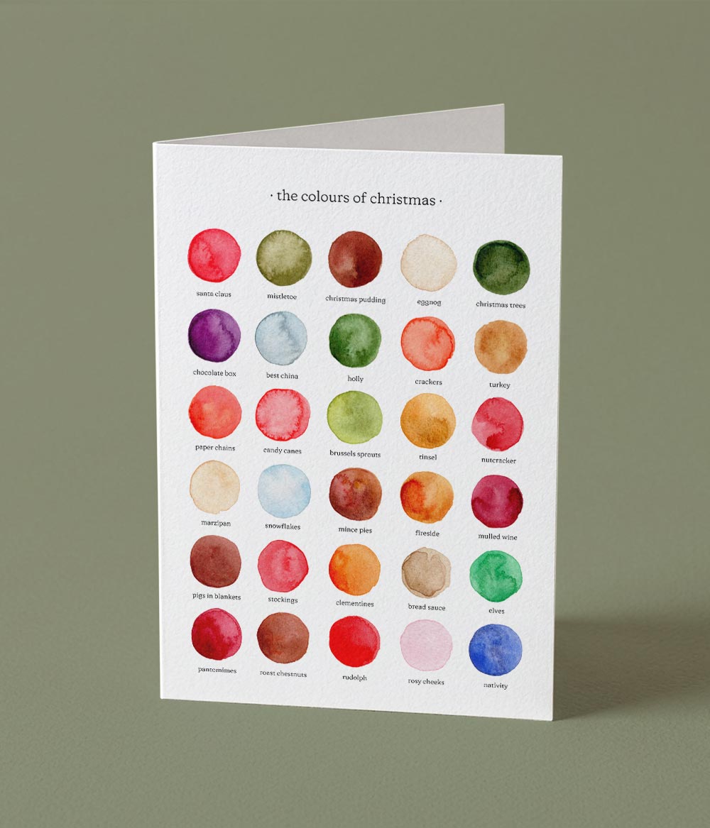 Christmas Colour Palette Card