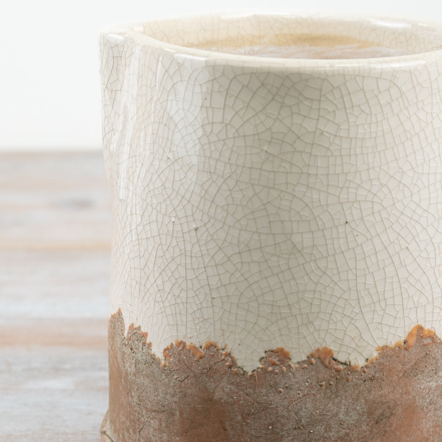 White Ceramic Two Tone Jug - COMING SOON