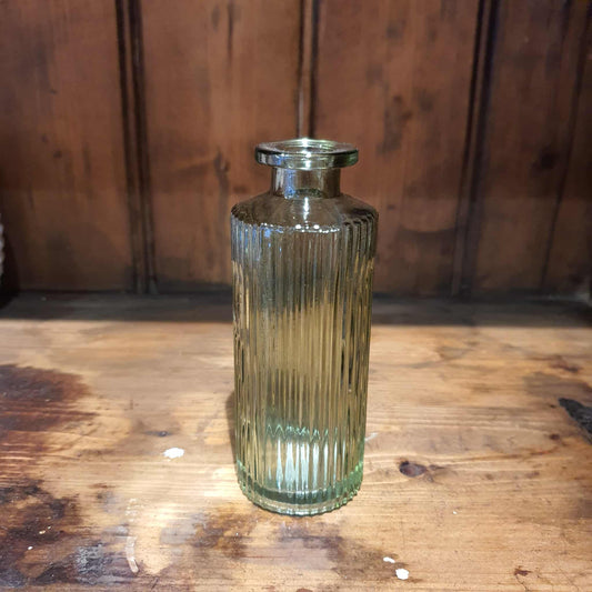 Green Tall Glass Bottle Vase