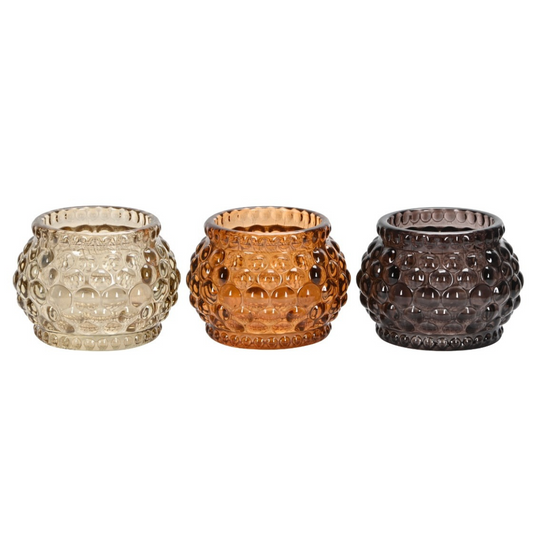 Autumnal Glass Candle Votive