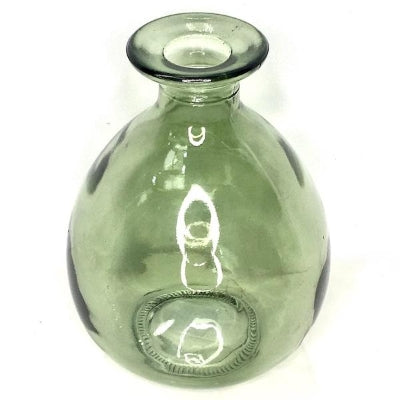 Green Glass Bud Vase