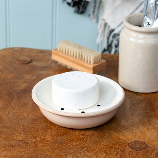 Enamel Soap Dish Mushroom