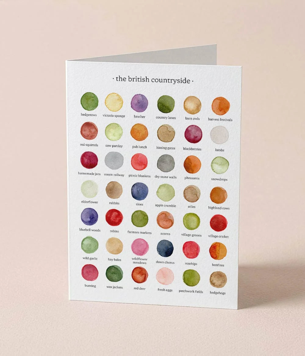 The Colours of the British Countryside Card