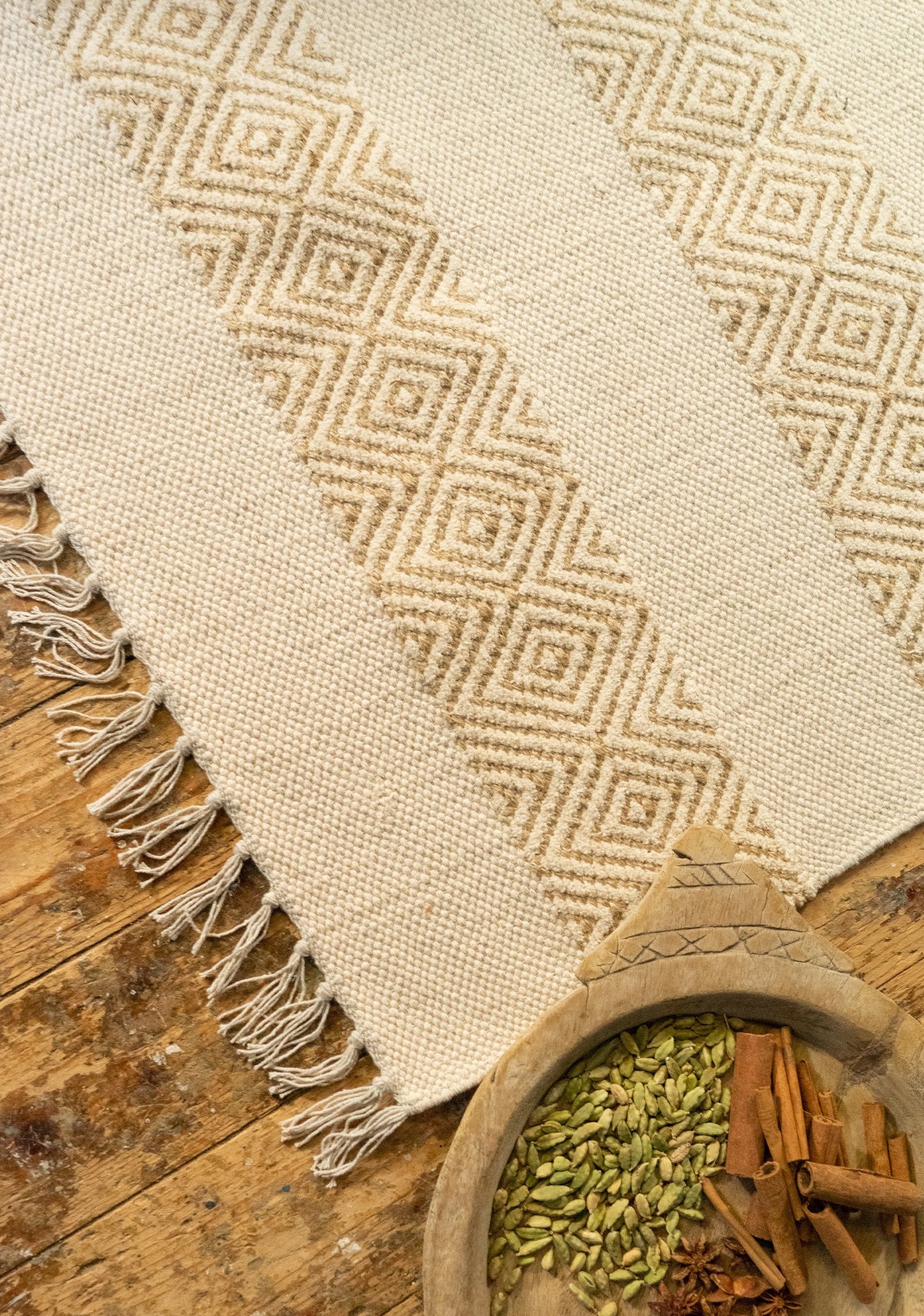 Handloom Jute Rug 60 X 90cm