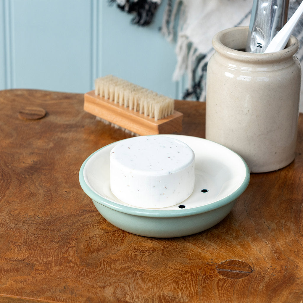 Enamel Soap Dish Green - COMING SOON