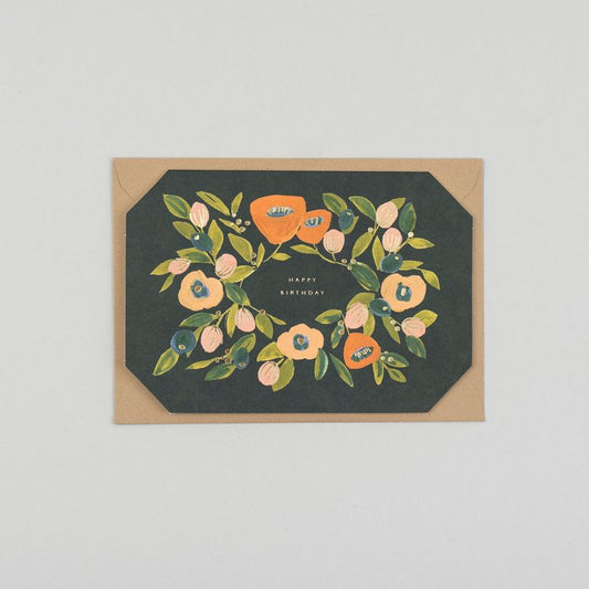 Happy Birthday Floral Card