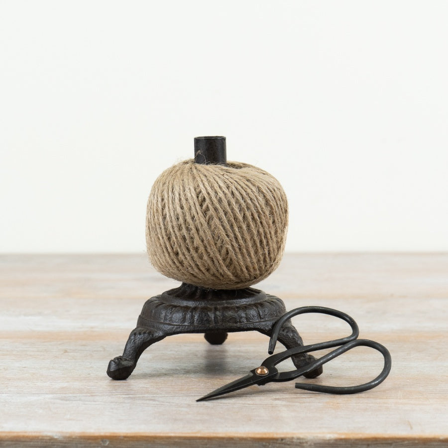 Cast Iron Twine Holder With Scissors