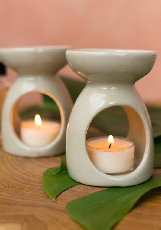 Wax Melt Burner - Cream