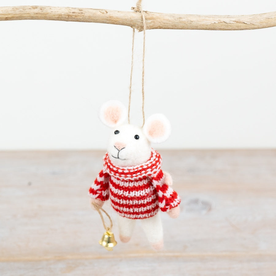 Christmas Mouse With Bell