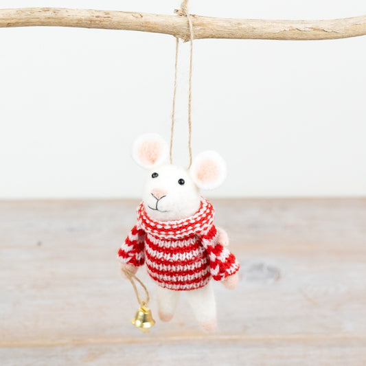 Christmas Mouse With Bell