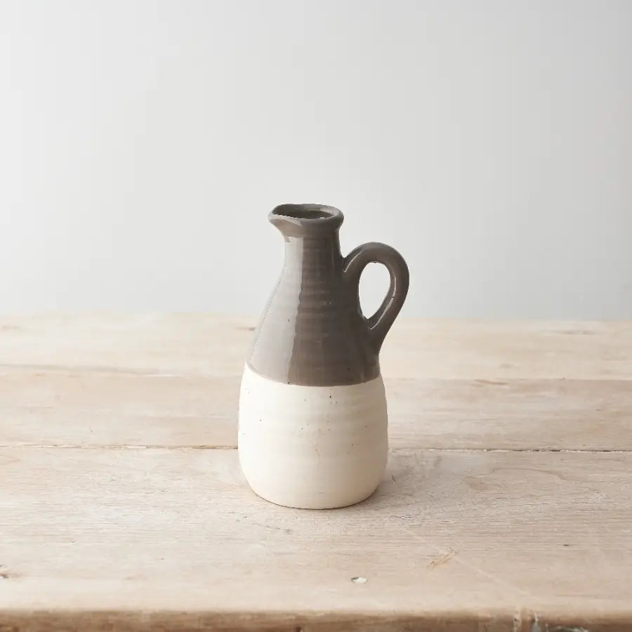 Two Tone Ceramic Jug - Grey