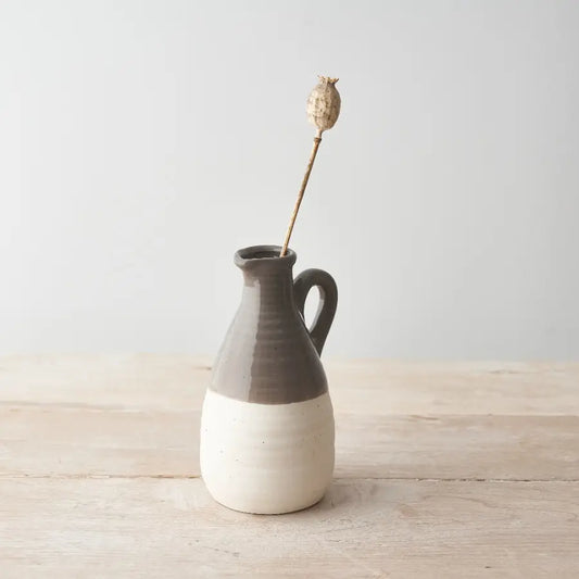 Two Tone Ceramic Jug - Grey