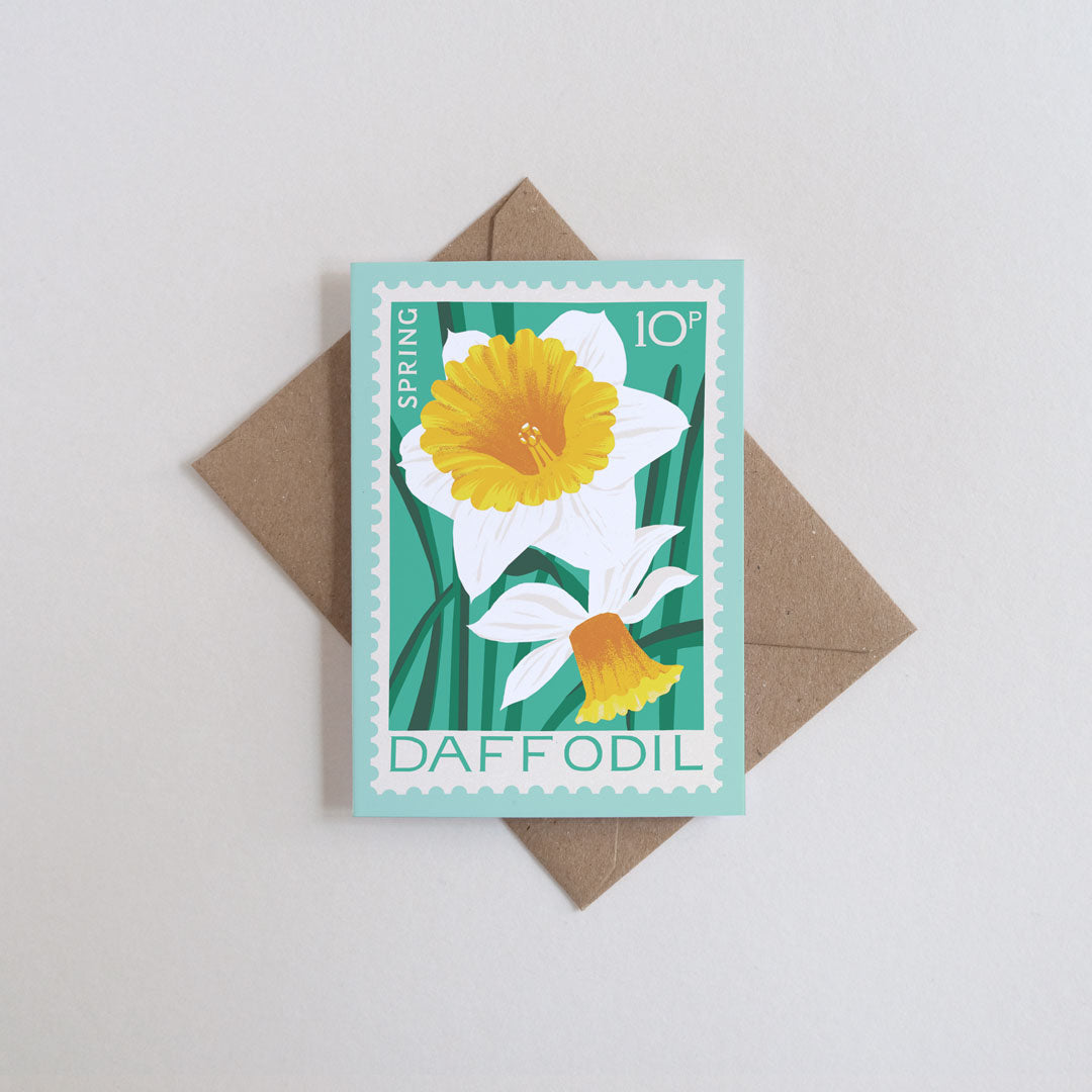 Daffodil Mini Greetings Card