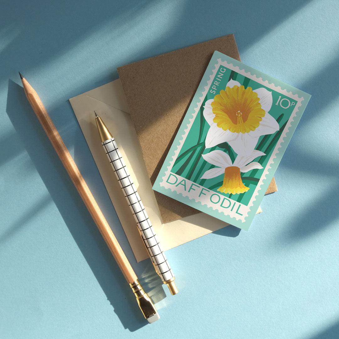 Daffodil Mini Greetings Card