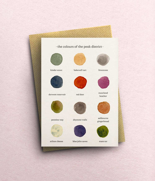 ‘The Colours of the Peak District’ Card